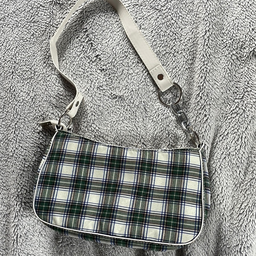 SHEIN PLAID PRINTED HANDBAG